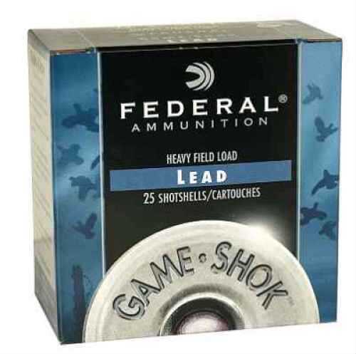 12 Gauge 2-3/4" Lead #6  1-1/4 oz 25 Rounds Federal Shotgun Ammunition
